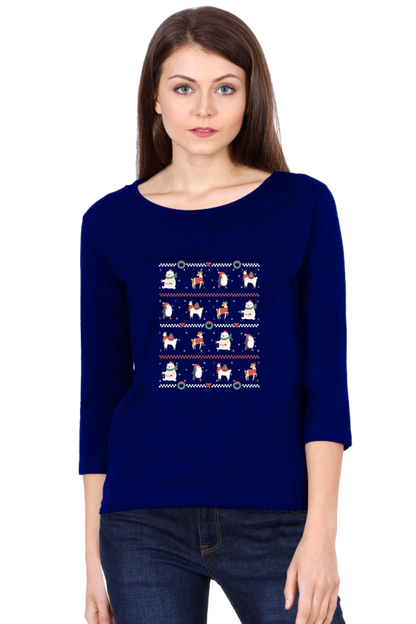 Ugly Sweater Animals Round Neck Full Sleeve