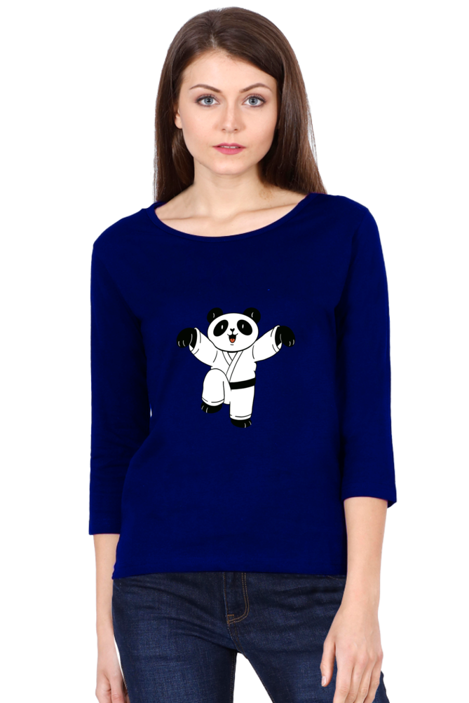 Karate Panda Round Neck Full Sleeve