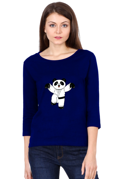 Karate Panda Round Neck Full Sleeve