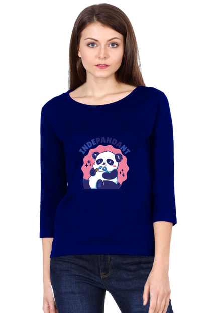 Indepandant Panda Round Neck Full Sleeve