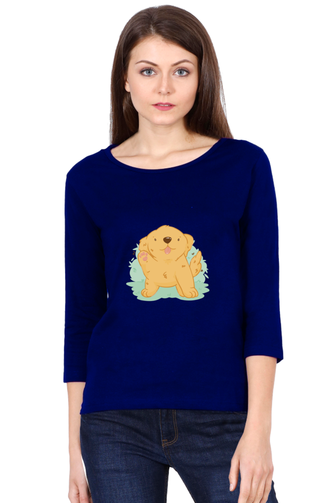 Golden Kawaii Round Neck Full Sleeve