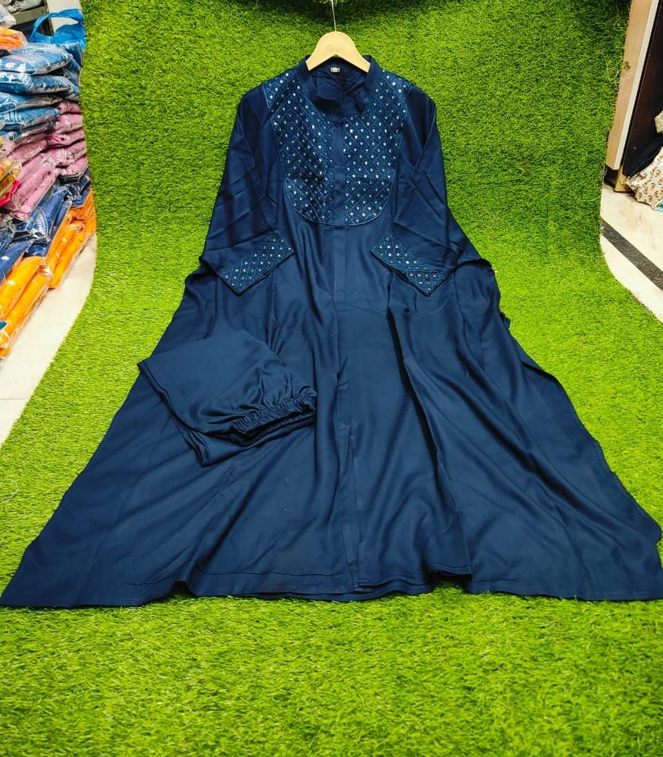 BEAUTIFUL RAYON KAFTAN WITH PANT