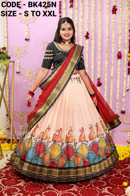 KRUSHNAVALLABH HALF SAREE