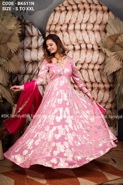 Taffy jacquard Anarkali Dress