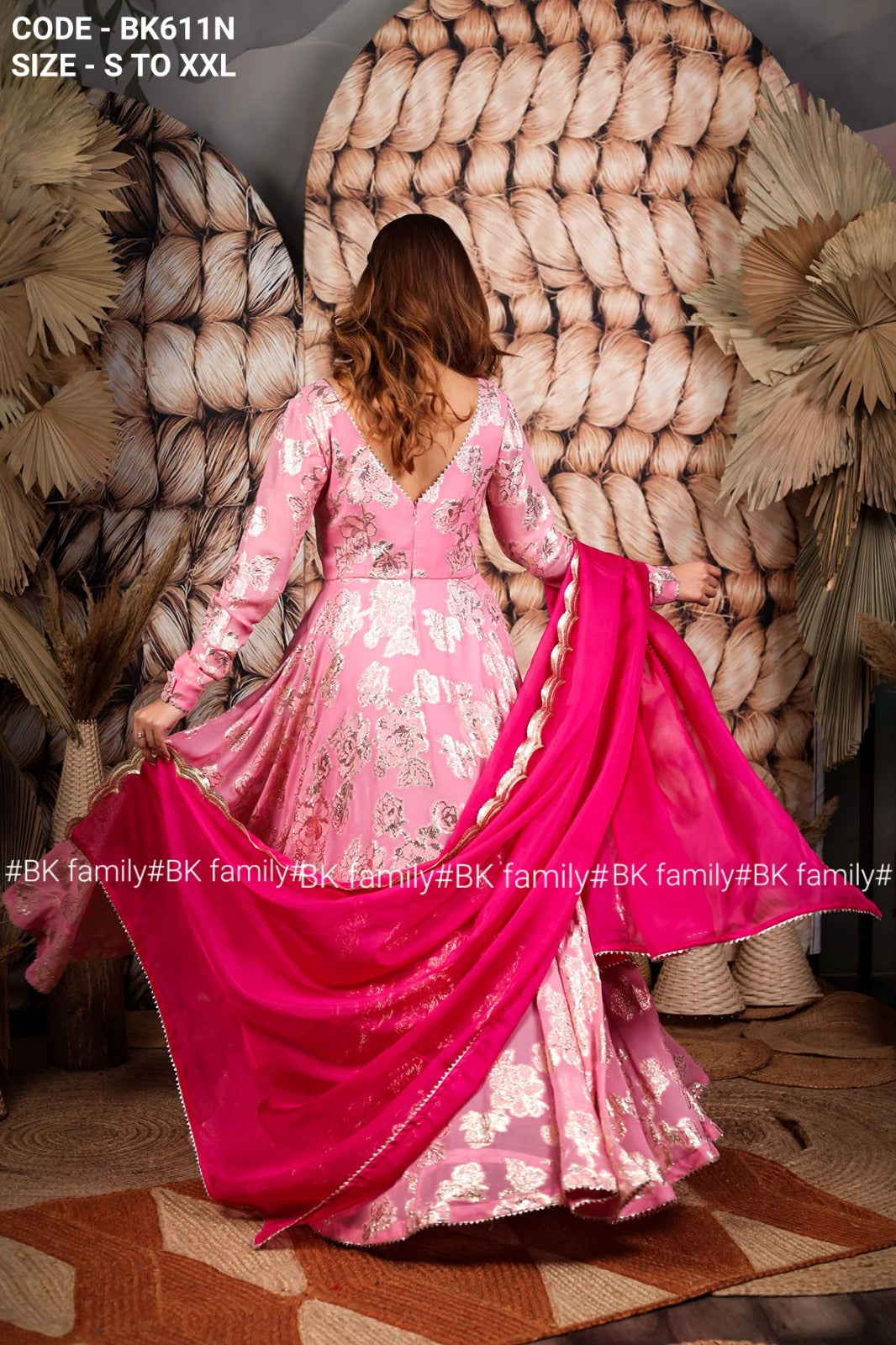 Taffy jacquard Anarkali Dress